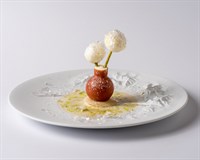 "Soffione", ricotta, mandorla e limone