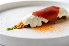 Melanzana arrosto, parmigiano, pomodoro e basilico